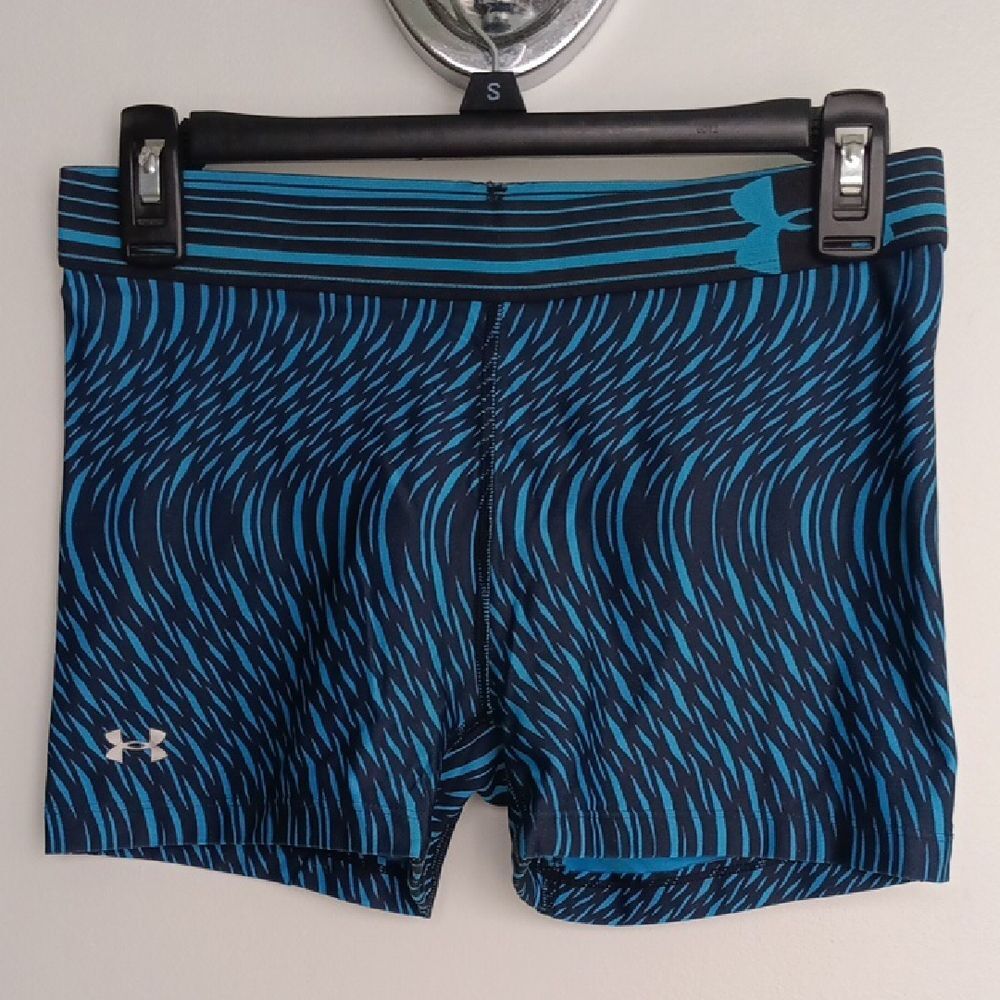 Under Armour Men's Teal and Black Athletic Shorts